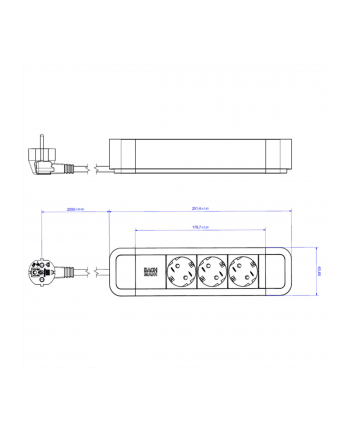 Bachmann Primo2 3X Gniazd Czarny 2M (19072649) nr 2