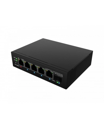 lanberg Przełącznik Light ILFE-4P-1GE-1S-90 Light Industrial POE 1XBT 3AXT  SFP + ETH DIN FAST Ethernet