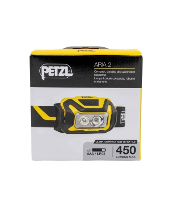 Latarka czołowa Petzl Aria 2 Black/Yellow - 450 lumenów