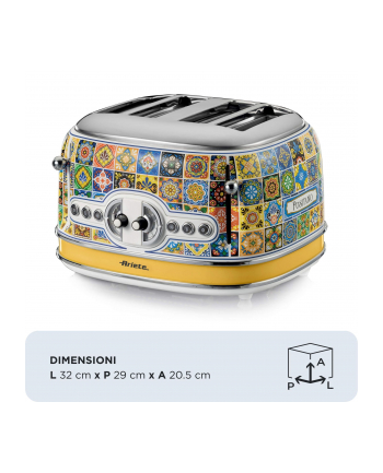 Ariete Toaster 4-Scheiben Positano