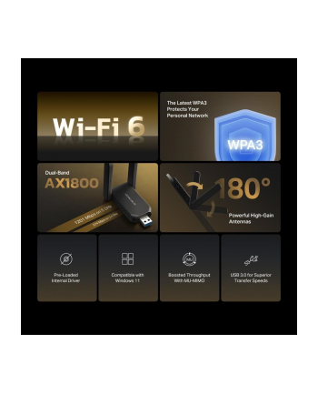 TP-LINK MERCUSYS AX1800 High Gain Wi-Fi 6 USB Adapter nr 1