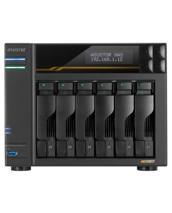 ASUSTOR AS6806T 6 Bay NAS AMD Ryzen Embedded V3C14 16GB ECC RAM DDR5 Dual USB 4 Ports Dual 10GbE Ports Dual 5GbE Ports Four M.2 SSD nr 2
