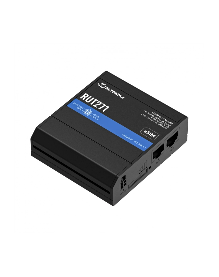 TELTONIKA NETWORKS RUT271 DUAL SIM eSIM 5G/4G/LTE REDCAP WiFi Router GLOBAL version główny