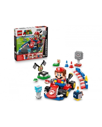 LEGO Super Mario 72043 - Mario Kart: Interaktywna figurka LEGO Mario i Standard Kart nr 1