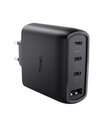 Ładowarka TRUST czarna MAXO GaN 65W 3xC 1xA nr 1