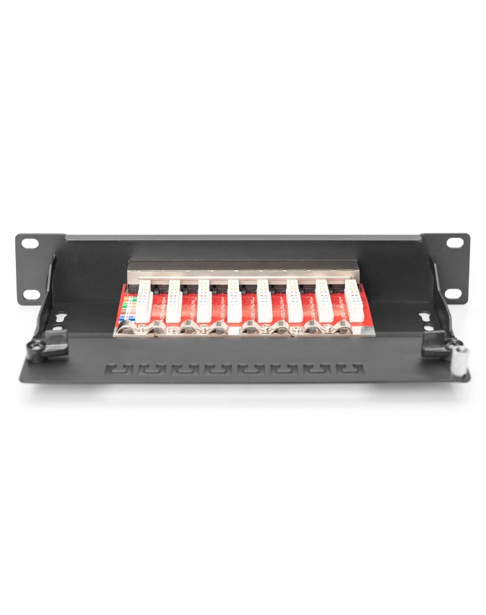 Digitus Panel krosowy Cat 6A ekranowany czarny 8 portów główny