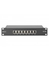 Digitus Panel krosowy Cat 6A ekranowany czarny 8 portów - nr 6
