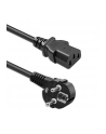 qoltec Kabel zasilający | wtyczka kątowa SCHUKO CEE 7/7 (E/F) | IEC C13 | 3x1.0mm2 | czysta miedź Cu | 1.8m - nr 1