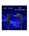 qoltec Kabel zasilający | wtyczka kątowa SCHUKO CEE 7/7 (E/F) | IEC C13 | 3x1.0mm2 | czysta miedź Cu | 1.8m - nr 2