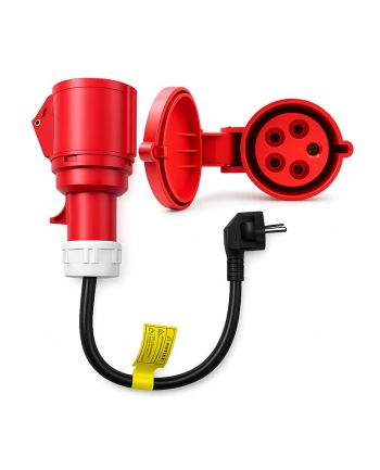 qoltec Adapter siłowy do ładowarek EV | gniazdo CEE 32A 5P 400V na SCHUKO 230V | max 16A | 3.5kW nr 2