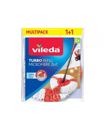 vileda Wkład do mopa obczerwonyowego TURBO 2w1 2 sztuki nr 1
