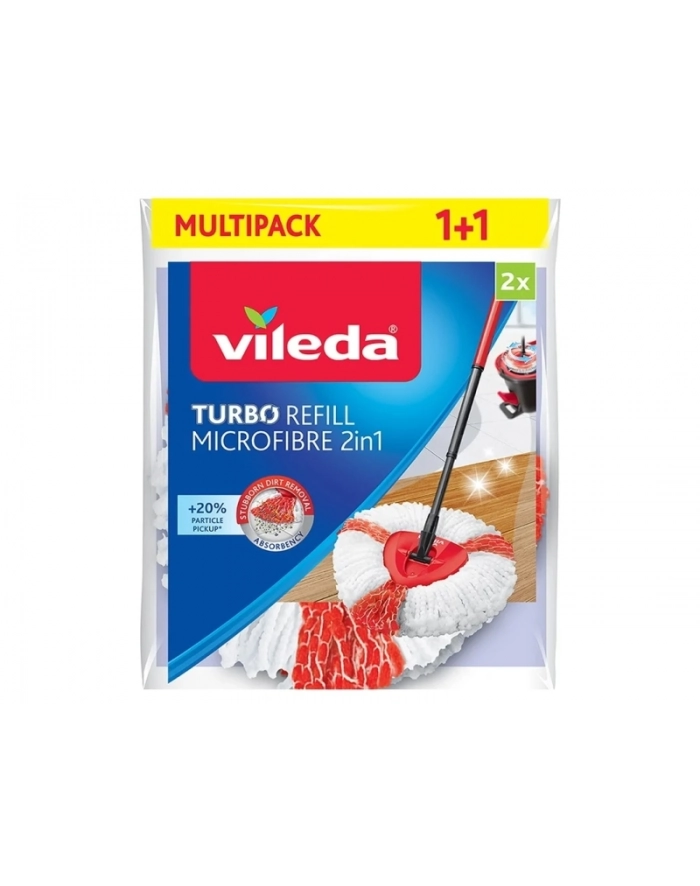vileda Wkład do mopa obczerwonyowego TURBO 2w1 2 sztuki główny