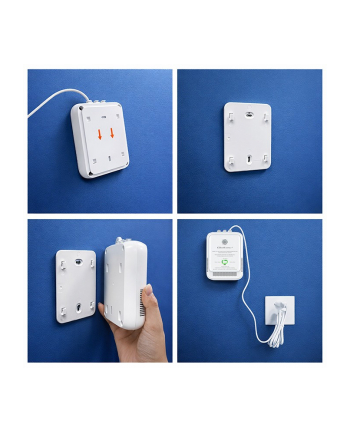 qoltec Czujnik wycieku gazu ziemnego i tlenku węgla (czadu) | Tuya | Wi-Fi | alarm 85dB | LED