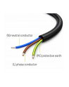 qoltec Kabel zasilający | wtyczka kątowa SCHUKO CEE 7/7 (E/F) | miedź Cu odizolowany lutowany | 3x1.5mm2 | 3m - nr 5