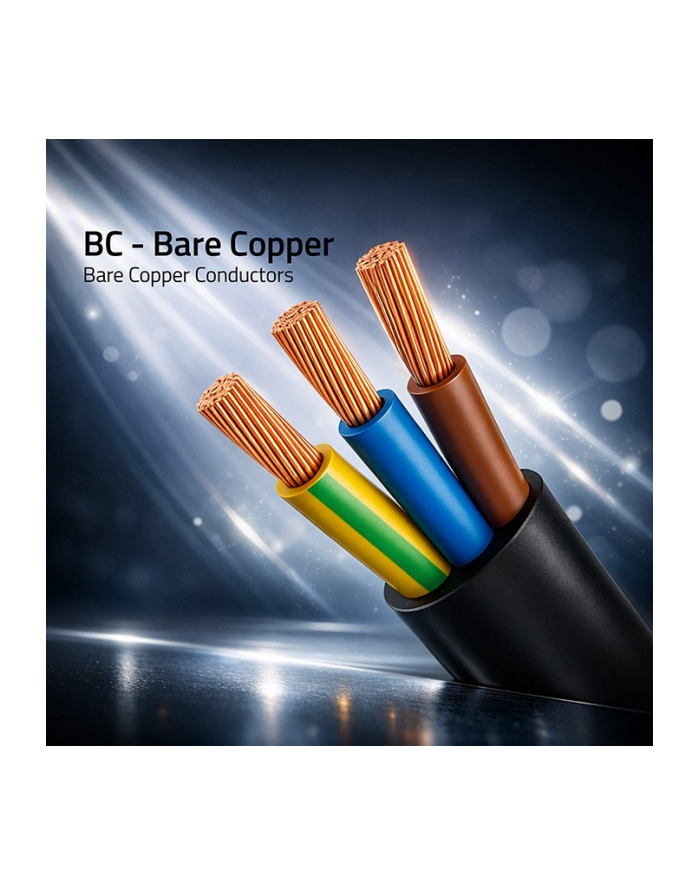 qoltec Kabel zasilający | wtyczka kątowa SCHUKO CEE 7/7 (E/F) | IEC C13 | 3x0.5mm2 | czysta miedź | 1.5m główny