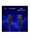 qoltec Kabel zasilający IEC C13 | C14 | 3x1.0mm2 | Czysta miedź Cu | 1m - nr 2