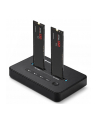 qoltec Stacja dokujšca dysków SSD M.2 NVMe | PCIe | USB-C | 20Gb/s |    DUAL 2x8TB | klonowanie offline - nr 1