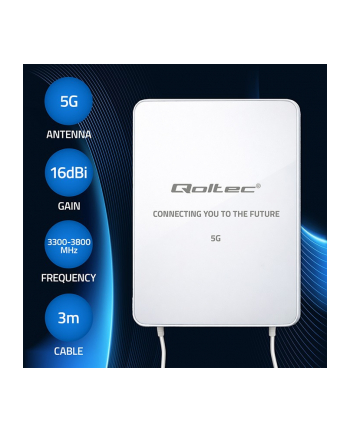 qoltec Antena 5G LTE | 16dBi | kierunkowa | zewnętrzna | SMA | 3300-3800MHz | wodoodporna | 3m nr 2