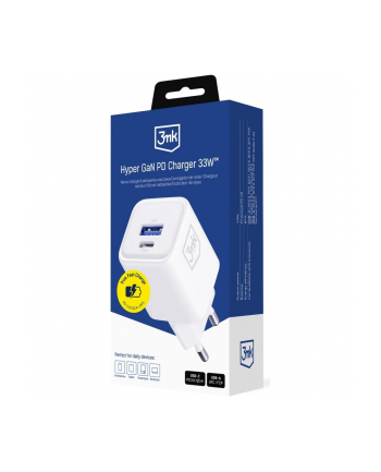 3mk Ładowarka sieciowa Hyper Charger PD 33W GaN QC4+ PPS AFC FCP SCP USB-A USB-C biała nr 2