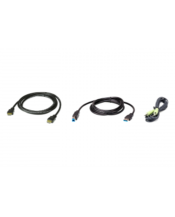Aten 2L-7D02UHX3 2L-7D02UHX3 KVM cable Black (2L7D02UHX3) nr 1