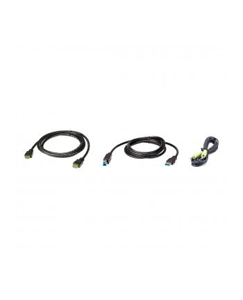 Aten 2L-7D02UHX3 2L-7D02UHX3 KVM cable Black (2L7D02UHX3) nr 2
