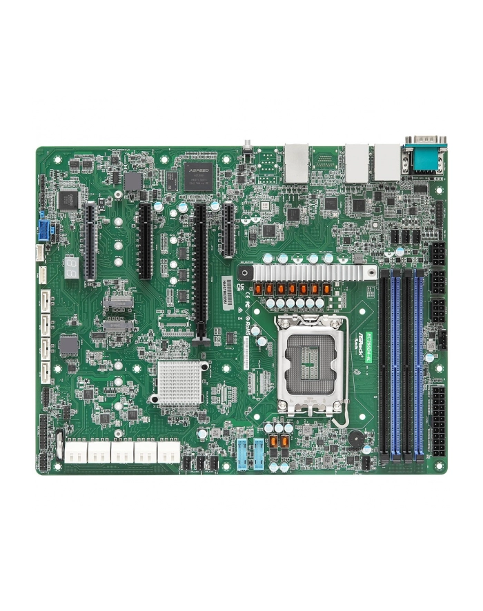ASRock EC266D4-4L, 1xSKT LGA 1700, Intel E-2400, C266, SATA, 2xM.2, 4xGbE, IPMI główny