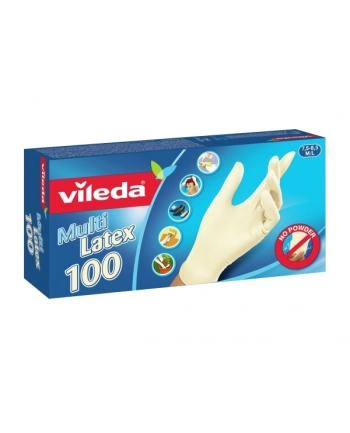 Rękawice lateksowe Vileda Natural Latex M/L 100 szt nr 1