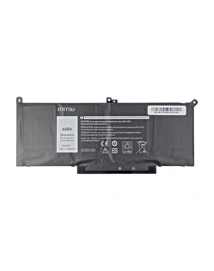 mitsu Bateria do Dell Latitude 7390, 7490, 5800 mAh (44Wh) 7.6 Volt główny
