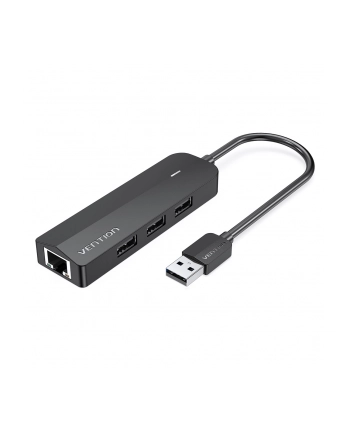 Vention Hub 3x Usb + Lan 100Mbit + Zasilanie 0,15m (CHPBB)