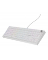 Genesis Thor 404 biała RGB Gateron Yellow Pro klawiatura mechaniczna | Qwerty | USB | 11 klawiszy multimedialnych | podświetlenie RGB | Gateron Yellow Pro | Hot-Swap | biała - nr 6