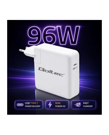 qoltec Ładowarka 96W | USB-C 3.0 | 5-20V | 3-4.8A nr 2