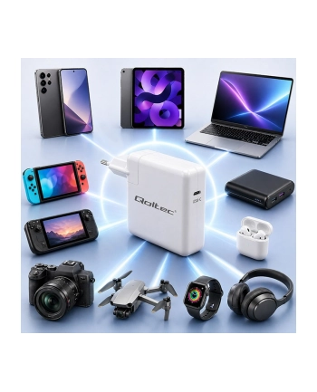 qoltec Ładowarka 96W | USB-C 3.0 | 5-20V | 3-4.8A nr 1