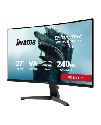 iiyama Monitor 27 '' GC2784HSU-B1 FHD, 0.7ms, VA, 1500R, 240Hz 2xHDMI, DP, 2xUSB, FreeSync Premium -1920x1080 (48-240Hz), HDR10, 2x2W nr 2