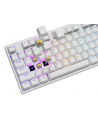 Genesis Thor 404 biała RGB Gateron Yellow Pro klawiatura mechaniczna | Qwerty | USB | 11 klawiszy multimedialnych | podświetlenie RGB | Gateron Yellow Pro | Hot-Swap | biała - nr 8