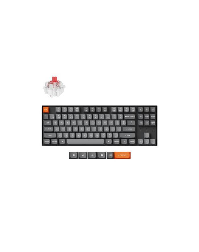 Keychron K8M-H1 80% TKL Super Red Switch RGB Hot-Swap Black główny
