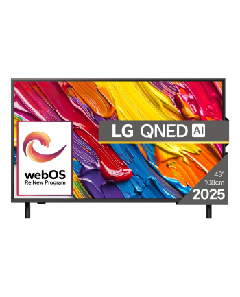 LG 43QNED84A3C 43'' QNED 4K webOS 60Hz Dolby Atmos 2025 43'' | QNED | 4K UHD | DVB-T2/T/C/S2/S | SmartTV | webOS | WIFI | Bluetooth | 3xHDMI | 2xUSB | 60Hz nr 1