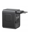 usams Ładowarka travel adapter 17W CC308 USB-C + USB-A 4w1 US/AU/EU/UK czarna - nr 3