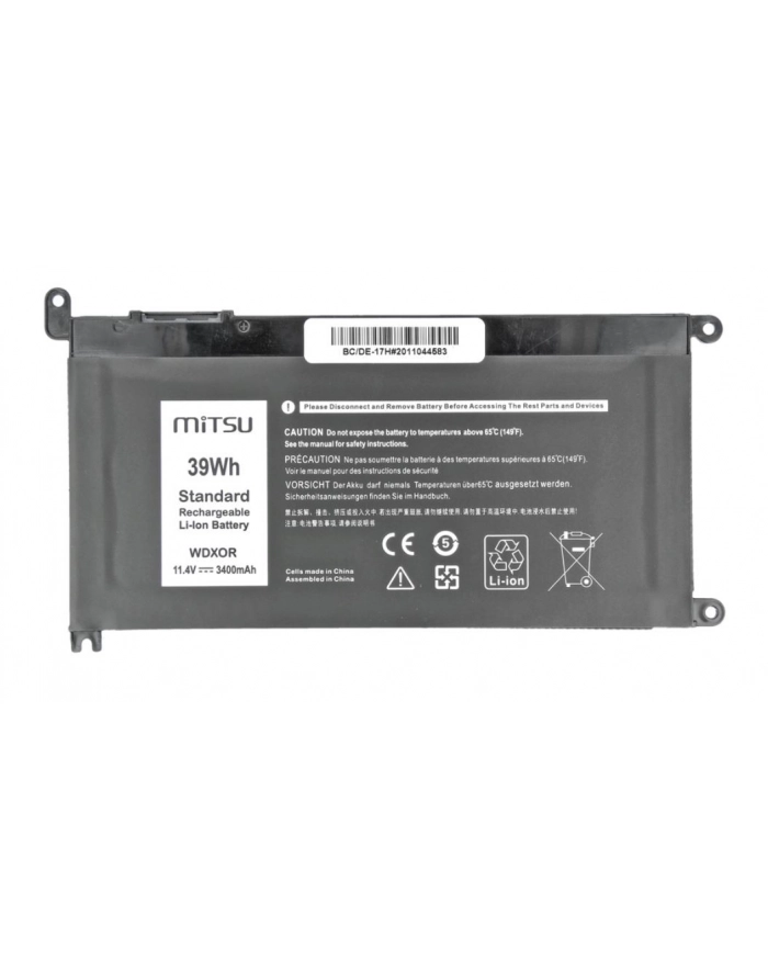 mitsu Bateria do Dell Vostro 14 (5468), Inspiron 15 (5568) 3400mAh (39 Wh) 11.4 Volt główny