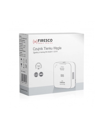 firesco Czujnik tlenku węgla FCO-850 SA, autonomiczny czujnik tlenku węgla, czadu, trwałość 10 lat nr 2