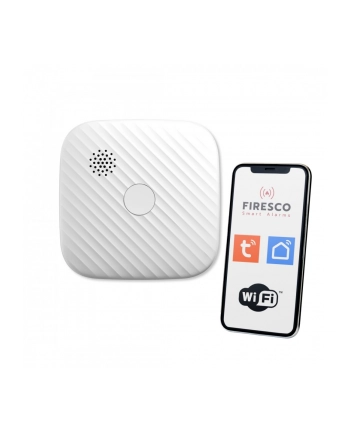firesco Czujka dymu Tuya/Wifi ZR153SW-CB, czujka dymu z funkcja komunikacji, domowa, autonomiczna, Wi-Fi nr 2