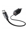 usams Ładowarka sieciowa JC Series CC266 65W GaN Fast Charger wbudowanykabel USB-C czarny - nr 2