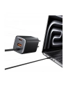usams Ładowarka sieciowa JC Series CC266 65W GaN Fast Charger wbudowanykabel USB-C biała - nr 4