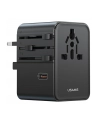 usams Ładowarka Travel Adapter 70W US/AU/EU/UK 3xUSB-C 4w1 czarny - nr 1