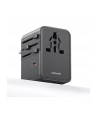 usams Ładowarka Travel Adapter 70W US/AU/EU/UK 3xUSB-C 4w1 czarny - nr 3