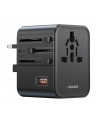 usams Ładowarka Travel Adapter 25W US/AU/EU/UK 2xUSB-C czarny 4w1 - nr 1