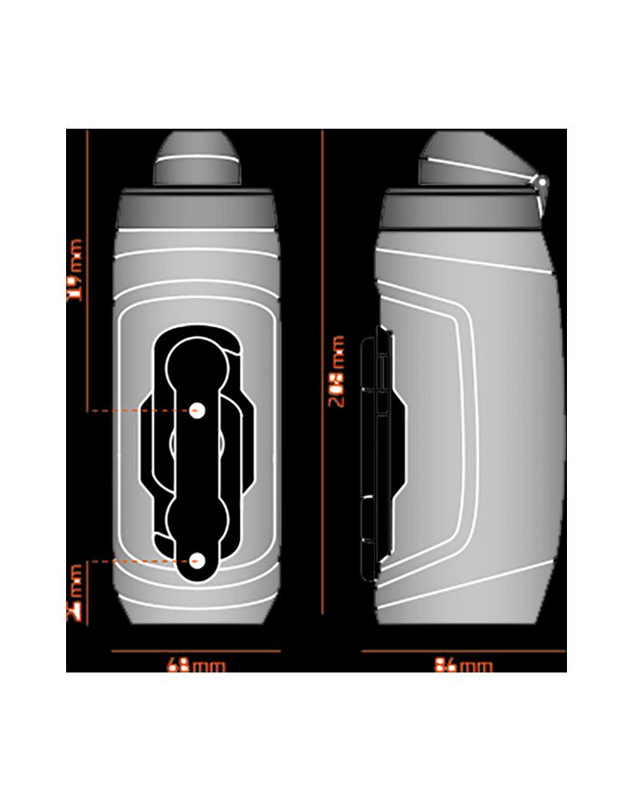 Bidon FIDLOCK Twist 590 z bazą BIKE niebieski 590 ml 09636MBL główny