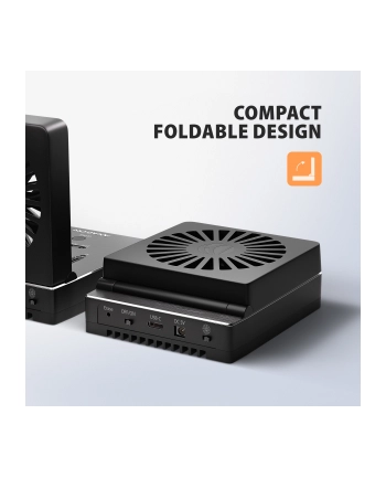 axagon ADSA-M2C44 Stacja dokująca USB4 dla 4x M.2 NVMe SSD z funkcją klonowania dysków bez komputera