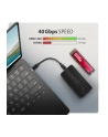 axagon Obudowa zewnętrzna aluminiowa EEM2-40G USB4 Gen 3x2 M.2 SSD NVMe 40Gbps passive, USB-C cable, silicon sleeve - nr 58