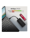 axagon Obudowa zewnętrzna aluminiowa EEM2-40G USB4 Gen 3x2 M.2 SSD NVMe 40Gbps passive, USB-C cable, silicon sleeve - nr 9