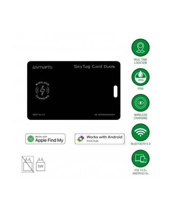 Odbiornik GPS 4smarts (SkyTag Card Duos ReCharge) nr 1